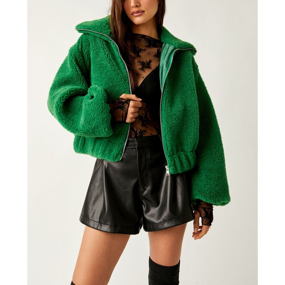 FREE PEOPLE Get Cozy Teddy Jacket / Rolling Hills